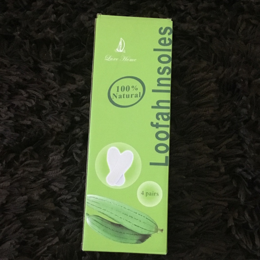 4 pairs Loofah Insoles - 100% Natural ~ODOR Resistant  ~ UNISEX  Shoe Insoles